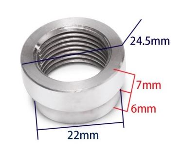 картинка Адаптер для вварки кислородного датчика M18*1.5 магазин  StreetTuning 