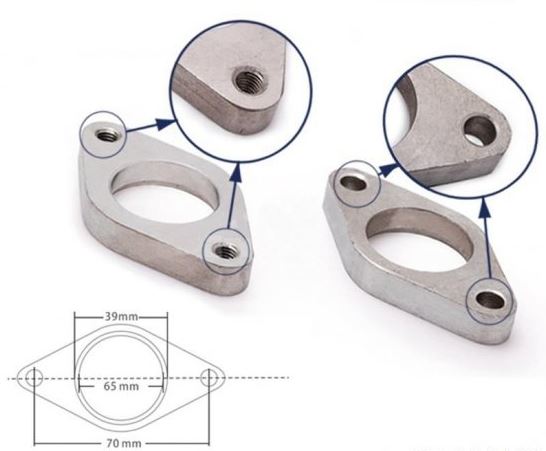 картинка Фланец под WASTEGATE 38мм магазин  StreetTuning 