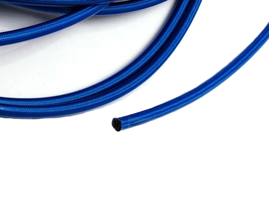 картинка Тормазной шланг армированный AN3 в нержавеющей оплетки, синий магазин  StreetTuning 