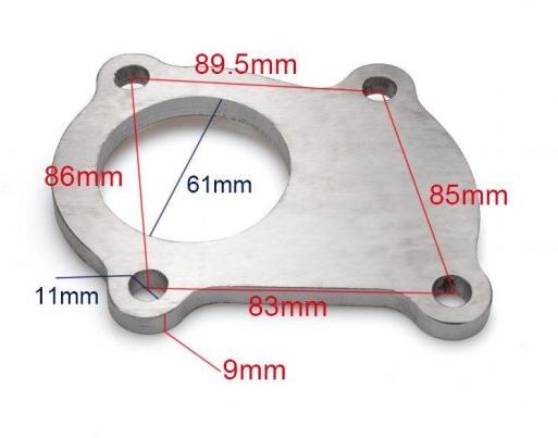 картинка Фланец под турбину CT26 магазин  StreetTuning 