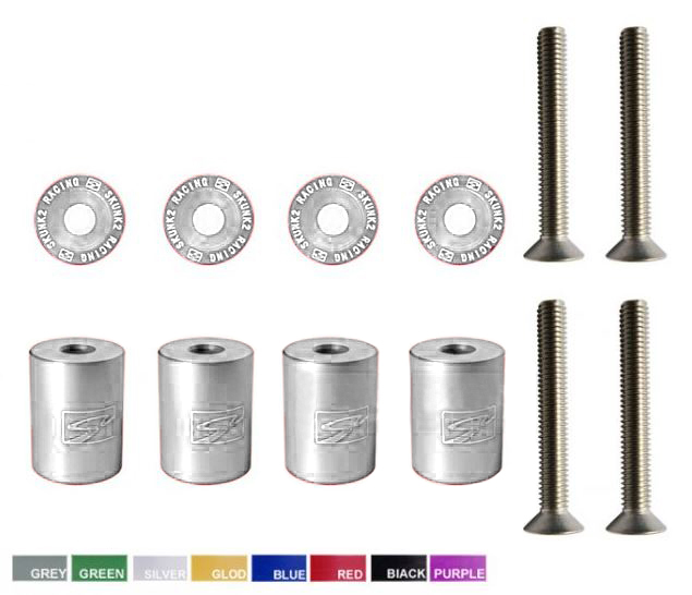 картинка Проставки под капот Epman, серебряные магазин  StreetTuning 