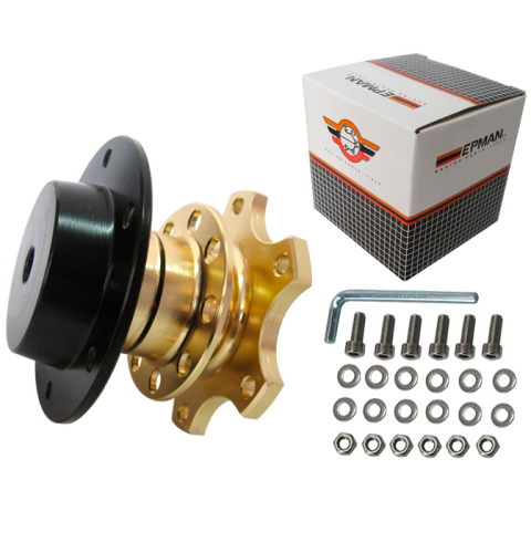 картинка Быстросъемная муфта для спортивного руля Epman CA0011G, золотого цвета магазин  StreetTuning 