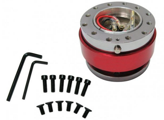 картинка Быстросъемная муфта для спортивного руля , Sparco Style красного цвета магазин  StreetTuning 