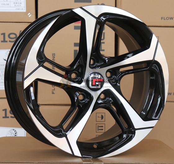 картинка Диски Vossen GL002 R17 J7,5 ET35 5X112 black+polished магазин  StreetTuning 