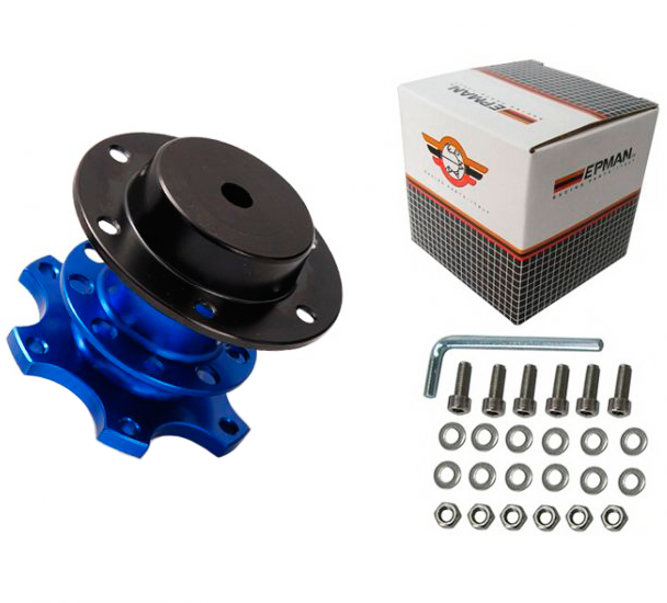 картинка Быстросъемная муфта для спортивного руля Epman CA0011BL, синего цвета магазин  StreetTuning 