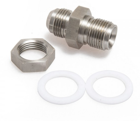 картинка Фитинг составной с накидной гайкой, стальной под шланг AN10 магазин  StreetTuning 