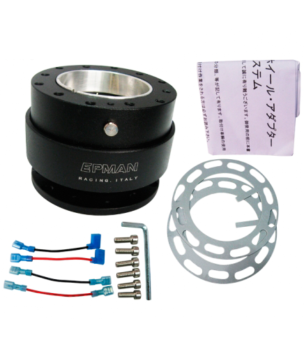 картинка Быстросъемная муфта для спортивного руля Epman QR1001, черного цвета магазин  StreetTuning 