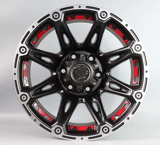 картинка Новые диски Formula R15 6X139,7 ET-45 J10 черые матовые с красным магазин  StreetTuning 