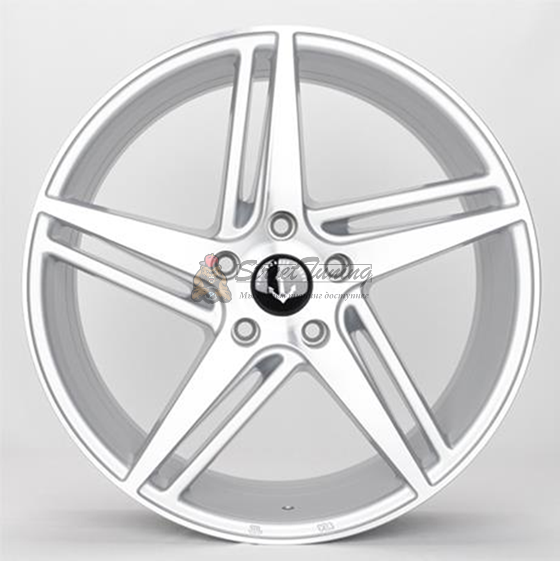 картинка Диски Kraze Milano KR195 R18 J9 ET38 5X114,3 silver+pilished магазин  StreetTuning 