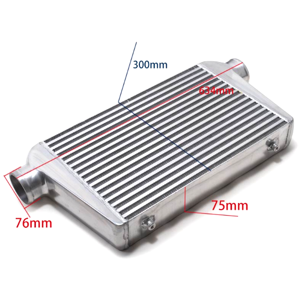 картинка Интеркулер 450 x 300 x 76, вход/выход - 76 мм магазин  StreetTuning 