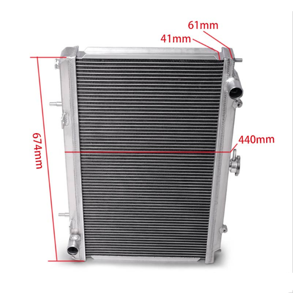 картинка Радиатор для Nissan 240SX Silvia S14 Sr20/Sr20Det 95-98  674mm*440mm*41mm магазин  StreetTuning 