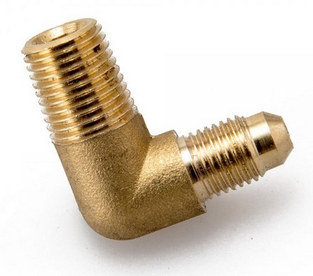 картинка Фитинг-штуцер 90 гр папа AN4 - 1/8 npt латунь магазин  StreetTuning 
