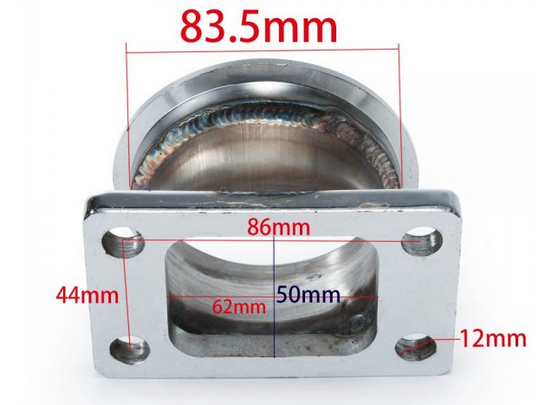 картинка Фланец для турбины переход с T3 4 болта, на V-Band 3 дюйма магазин  StreetTuning 