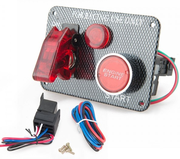 картинка Панель запуска ДВС с индикатором подачи тока и тумблером №1 магазин  StreetTuning 