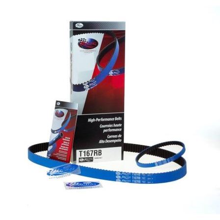 картинка Ремень ГРМ GATES RACING BLUE T167RB 8595-02167 для MMC Evo 7-8-9 4G63Т магазин  StreetTuning 