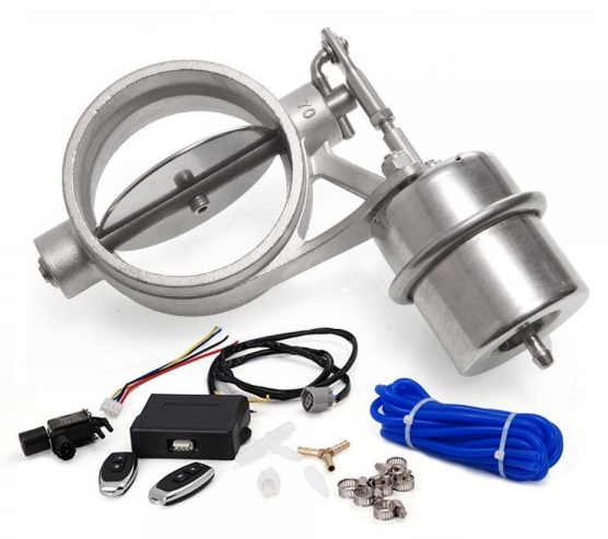 картинка Комплект вакуумной заслонки для регулировке громкости выхлопа 70мм (открытая) магазин  StreetTuning 