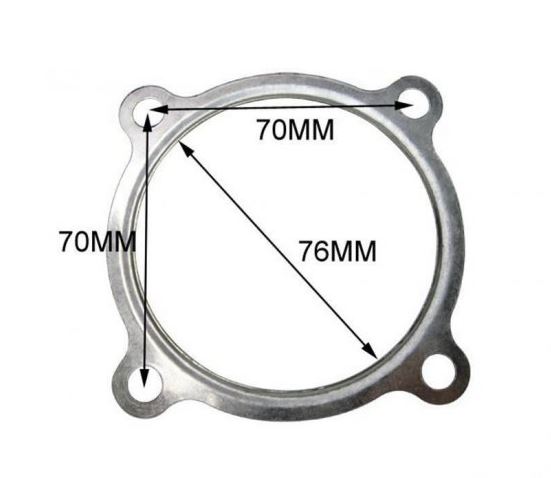 картинка Прокладка под турбину GT30 / GT35 (4 Болта) 76 ММ магазин  StreetTuning 