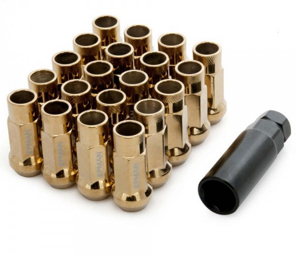 картинка Колесные гайки Epman JDM V48 12x1.25 золотые магазин  StreetTuning 