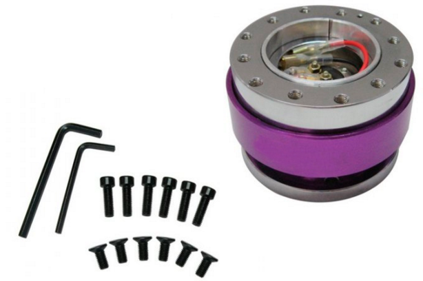 картинка Быстросъемная муфта для спортивного руля , Sparco Style фиолетового цвета магазин  StreetTuning 