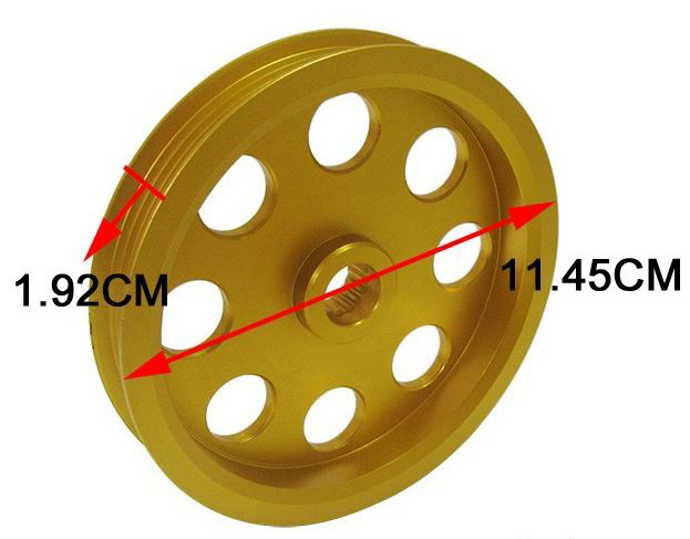 картинка Облегченные шкивы для Nissan SILVIA S14,S15,  золотой магазин  StreetTuning 