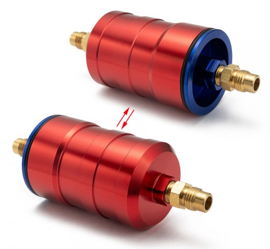 картинка Топливный фильтр EPMAN Sport, красный, фитинги JIC 6 магазин  StreetTuning 