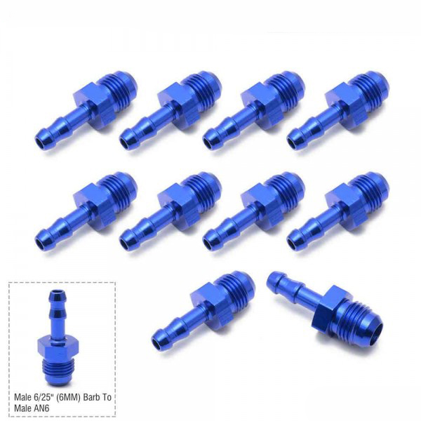 картинка Фитинг адаптер переходник папа AN6 - папа 6/25 ( 6 мм) магазин  StreetTuning 