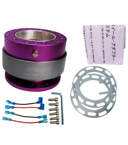 картинка Быстросъемная муфта для спортивного руля Epman QR1001, фиолетового цвета магазин  StreetTuning 