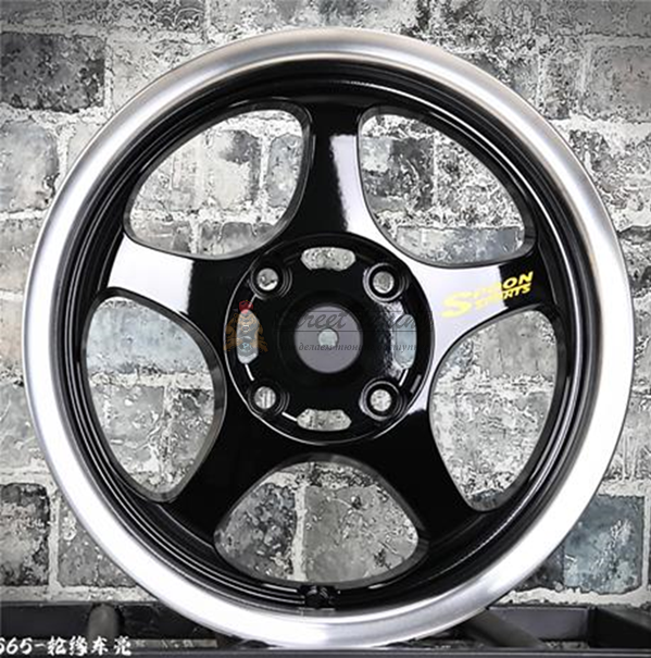 картинка Диски Spoon Sports SW388 R15 J6,5 ET35 4X114,3 black+polished lip магазин  StreetTuning 
