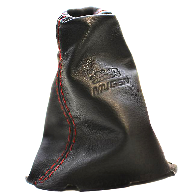 картинка Чехол на КПП Mugen для Honda Civic FD1/FD2. Кожа, красная строчка. магазин  StreetTuning 