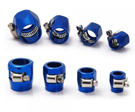 картинка Обжимной наконечник на шланг AN4 с хомутом магазин  StreetTuning 