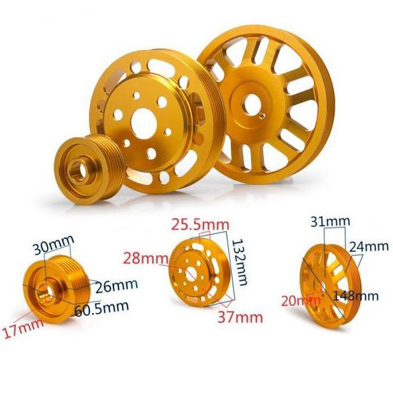 картинка Облегченные шкивы для Toyota GT86 Subaru BRZ,  золотые магазин  StreetTuning 