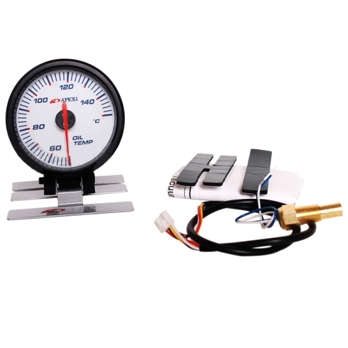 картинка Датчик температуры масла Apexi Style, белое табло магазин  StreetTuning 