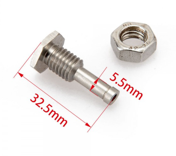 картинка Адаптер-сосок для врезки в патрубок. M10 X1.25mm, шланг 5.5 мм магазин  StreetTuning 