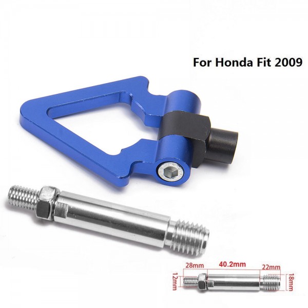 картинка Буксировочный крюк "Стрелка" для Honda Fit 2009, синий магазин  StreetTuning 