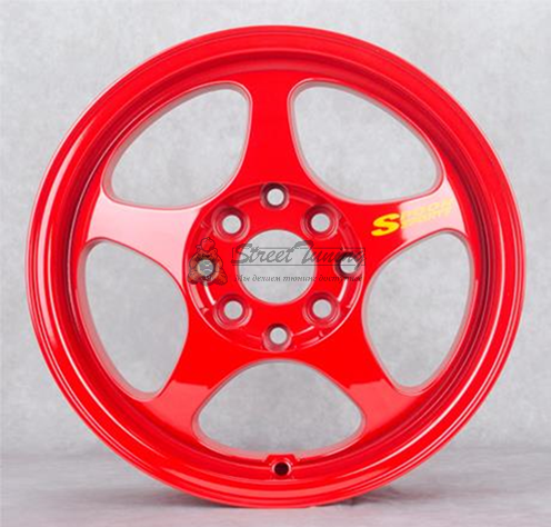 картинка Диски Spoon SW388 R14 J5,5 ET35 4X100/4X114,3 red магазин  StreetTuning 