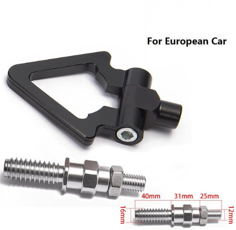 картинка Буксировочный крюк "Стрелка" для европейских авто, черный магазин  StreetTuning 