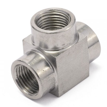 картинка Адаптер-тройник под сенсор, резьба МАМА 1/8 NPT X3 магазин  StreetTuning 