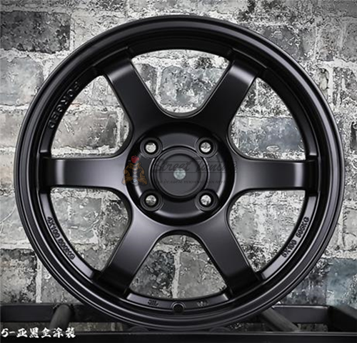 картинка Диски Rays Volk Racing TE37 R15 J6,5 ET38 4X114,3 black matt магазин  StreetTuning 