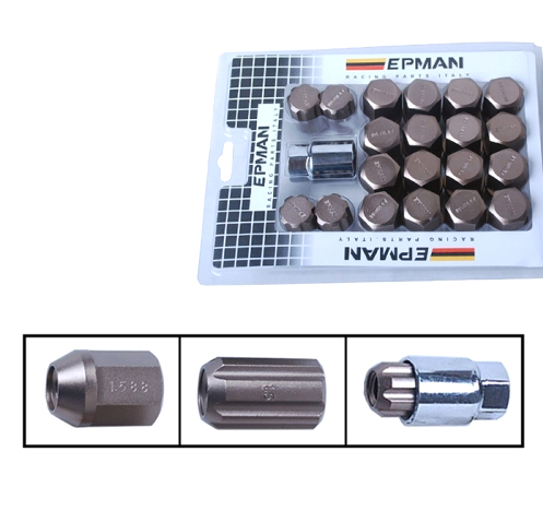 картинка Комплект гаек EPMAN RACING RS, бронзовые М12 х 1.5 магазин  StreetTuning 