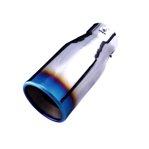 картинка Насадка на глушитель HKS Style, с синим напылением D-76*101 мм L-220 мм магазин  StreetTuning 