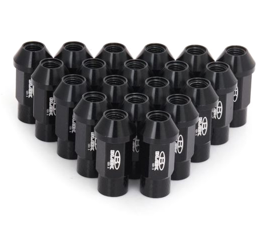 картинка Комплект гаек Blox style 52 мм, черные М12 х 1.5 магазин  StreetTuning 