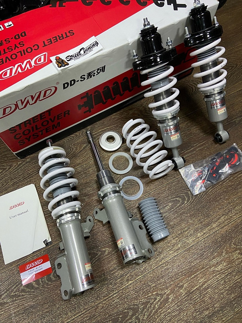 картинка Винтовая подвеска койловеры DWD Street series для Mitsubishi Lancer 10 магазин  StreetTuning 