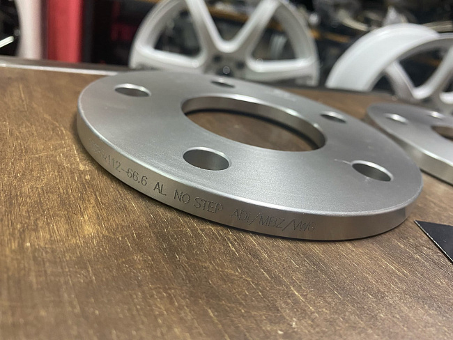 картинка Проставка Starleks 10 мм 5x112  цо 66.6 без бортика - Silver магазин  StreetTuning 