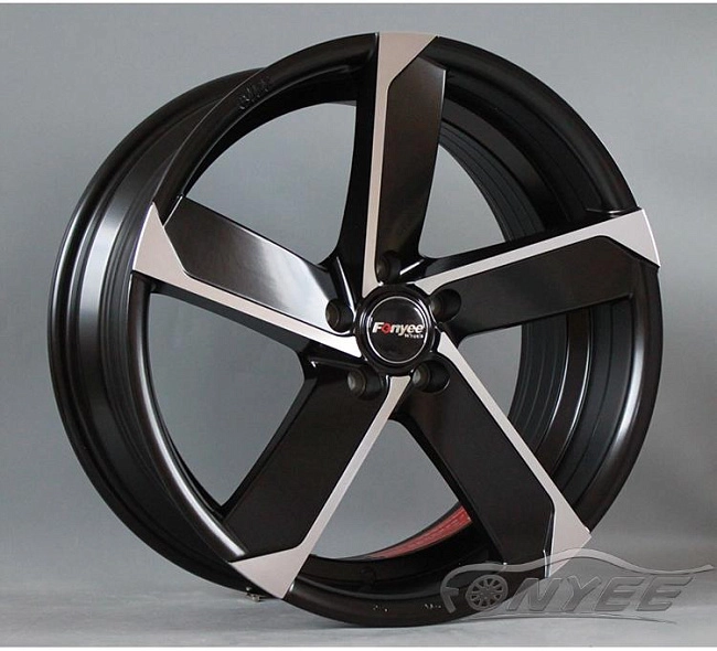 картинка Новые диски Fondmetal 7900 R19 5x112 ET35 J8,5 черные + серебро магазин  StreetTuning 