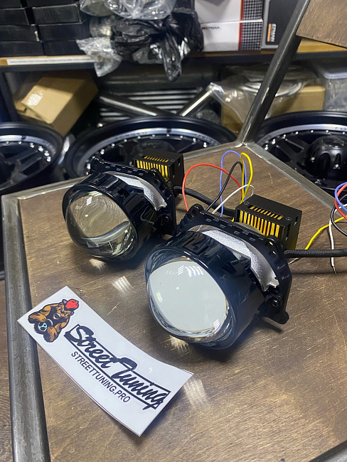 картинка Светодиодные линзы Sanvi L60 Laser, 3 дюйма 5500k магазин  StreetTuning 