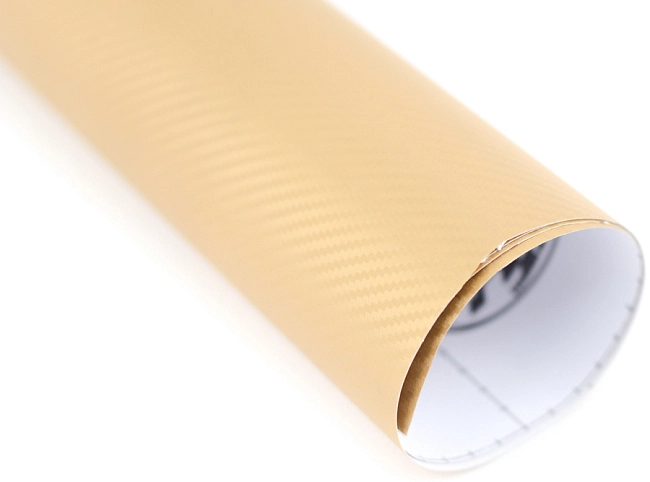 картинка Виниловая пленка под 3D карбон, золотого цвета магазин  StreetTuning 