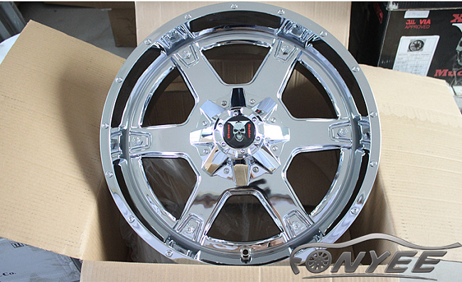 картинка Новые диски XTREME MUDDER 159 R20 5X139,7/5X150 ET5 J9 хром магазин  StreetTuning 