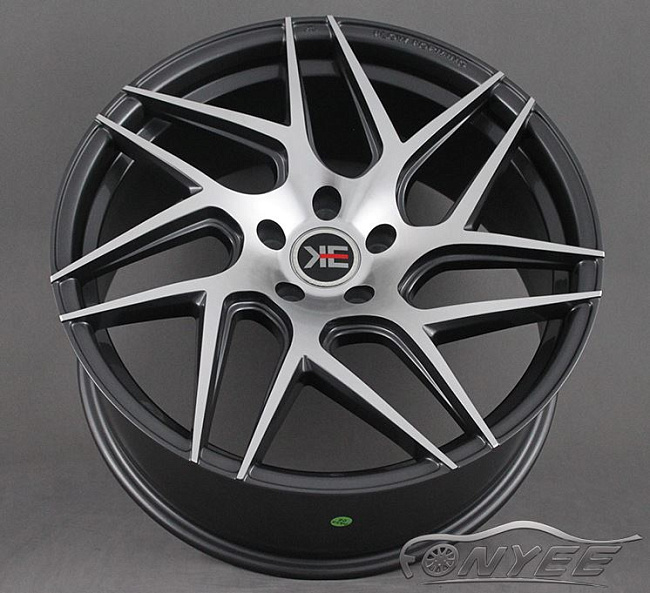 картинка Новые диски KE Flow Forming модель 6 R19 5X112 ET35 J9 темно-серые + серебро магазин  StreetTuning 