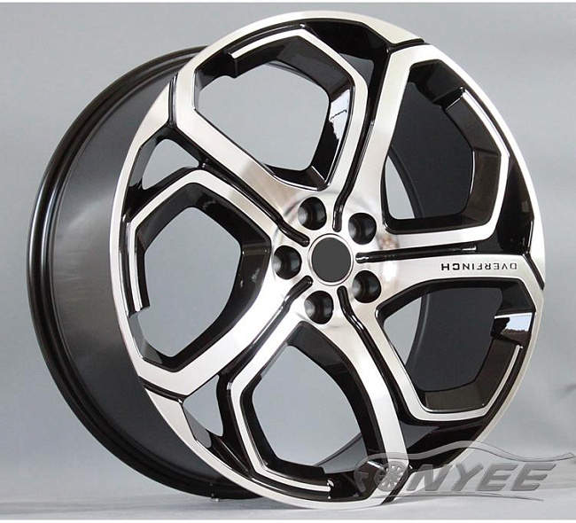 картинка Новые диски Overfinch R20 5x120 ET45 J9,5 черные с серебром магазин  StreetTuning 