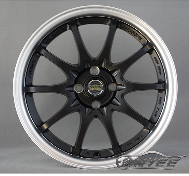 картинка Новые диски RAYS CE28N R17 4X100 ET35 J7,5 черный мат + полированная полка магазин  StreetTuning 